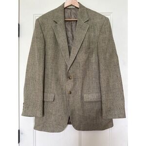 Orvis Blazer Mens 40R Silk Jacket Woven 2 Button Notch Collar Classic Sport Coat